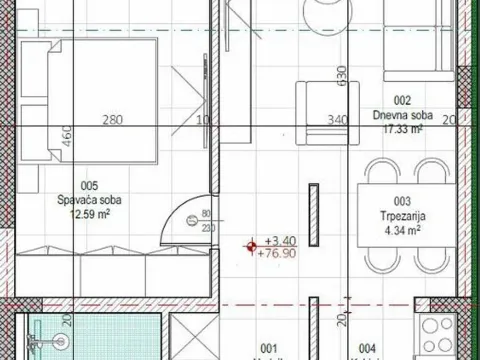 Prodaja, jednosoban stan, 51m², Kavač, Kotor - image 15