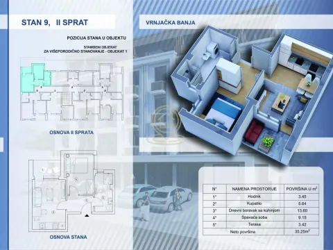 Prodaja, dvosoban stan, 35m², Centar, Vrnjačka Banja - image 2