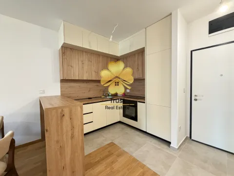 Modern kitchen with light cabinetry and wooden details. - image 7