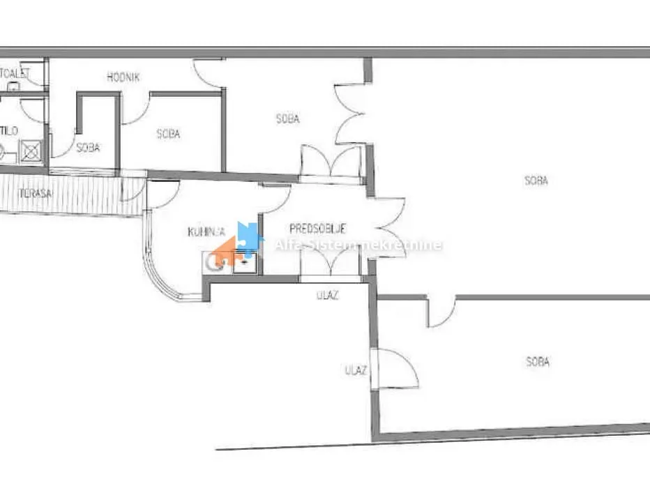 Rent, four bedroom apartment, 120m², Stari Grad, Beograd