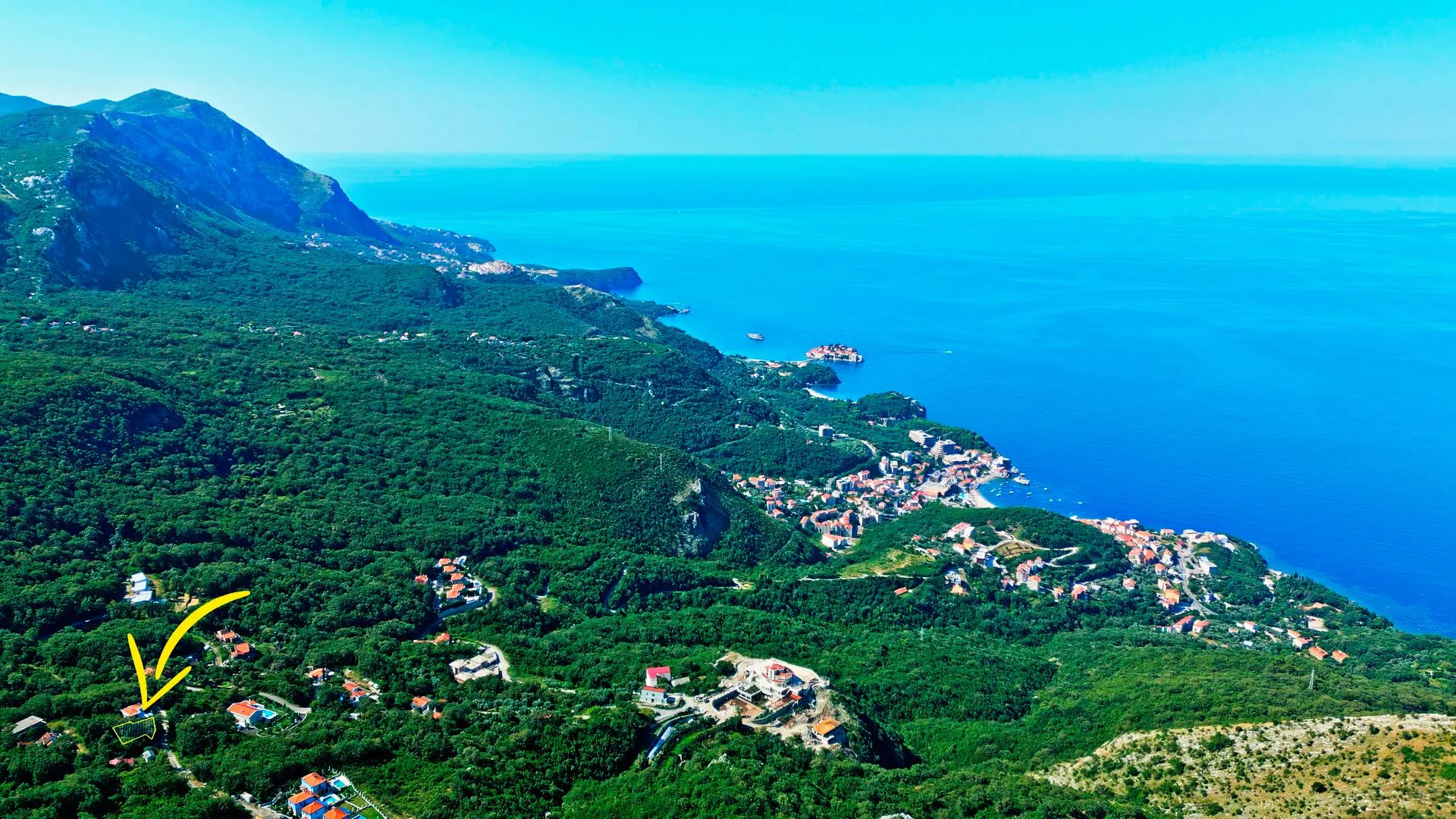 Prodaja, plac, 608m², Budva, Crna Gora