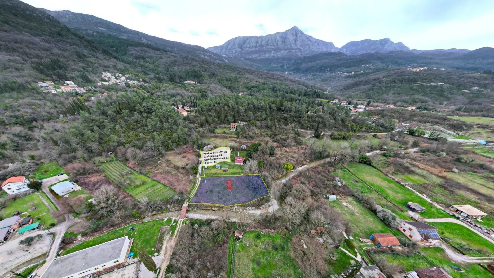 Prodaja, plac, 1677m², Sutorina, Herceg Novi