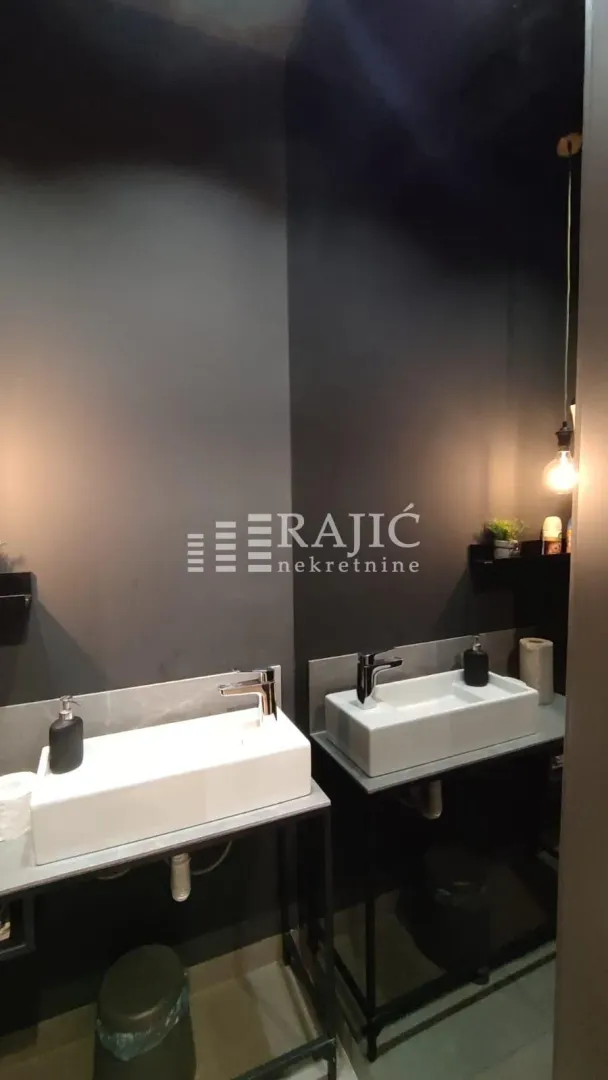 Modern sinks with faucets in the bathroom.