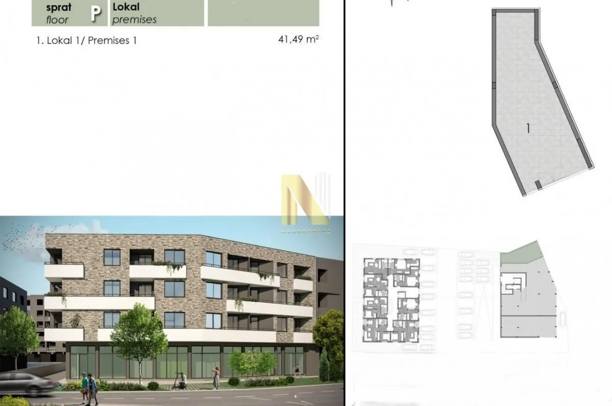 Sale, office space, 42m², Telep, Novi Sad Sve Podlokacije