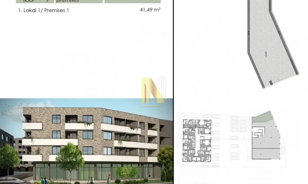 Sale, office space, 42m², Telep, Novi Sad Sve Podlokacije