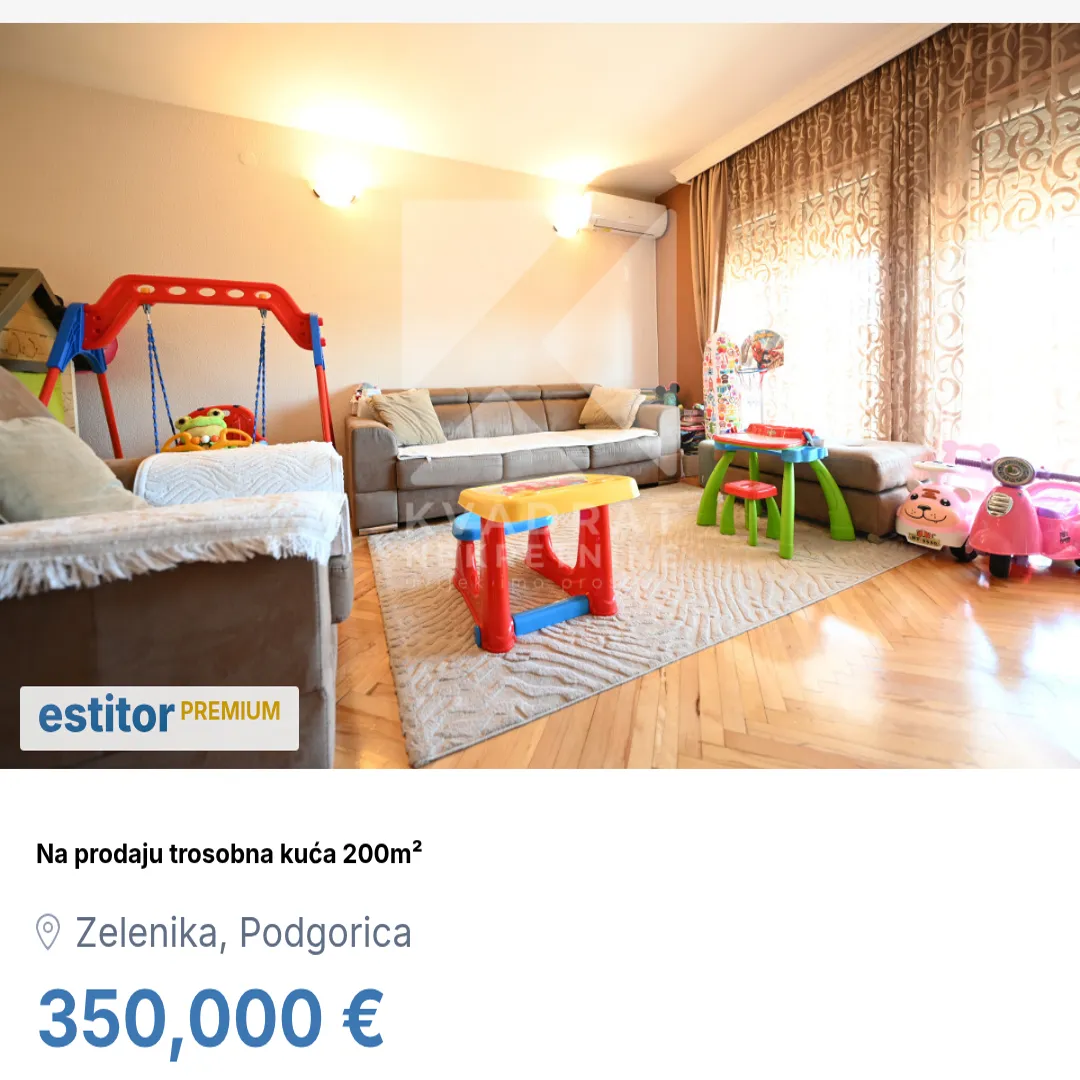 Prodaja, kuća, 200m², Zelenika, Podgorica