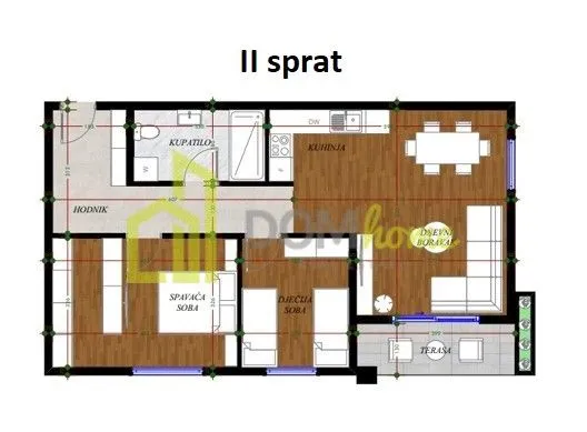 Sale, two bedroom apartment, 68m², Gorica C, Podgorica