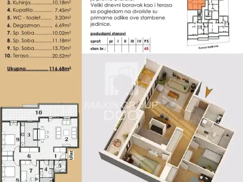 Prodaja, četvorosoban stan, 117m², Bulbulder, Zvezdara Sve Podlokacije - image 19