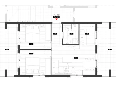 Prodaja, dvosoban stan, 76m², Mrčevac, Tivat - image 6
