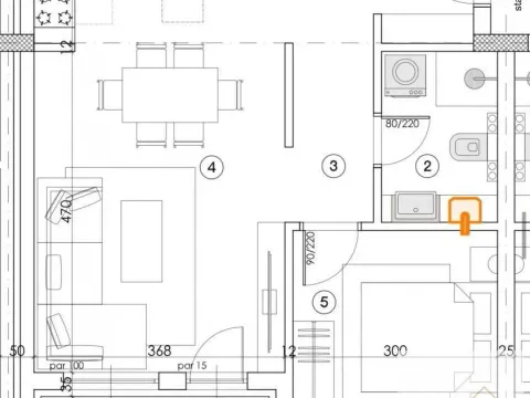 Sale, two bedroom apartment, 48m², Novi Banovci, Stara Pazova - image 2