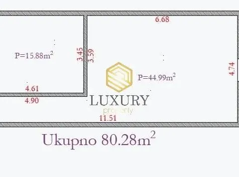 Rent, one bedroom apartment, 80m², Dobrota, Kotor - image 9