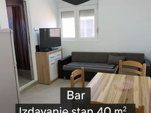 Rent, two bedroom apartment, 40m², Bjeliši, Bar