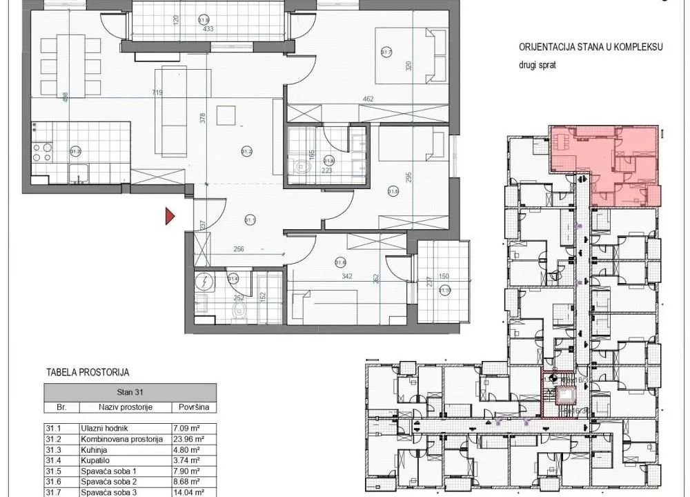 Sale, four bedroom apartment, 82m², Kaludjerica, Grocka