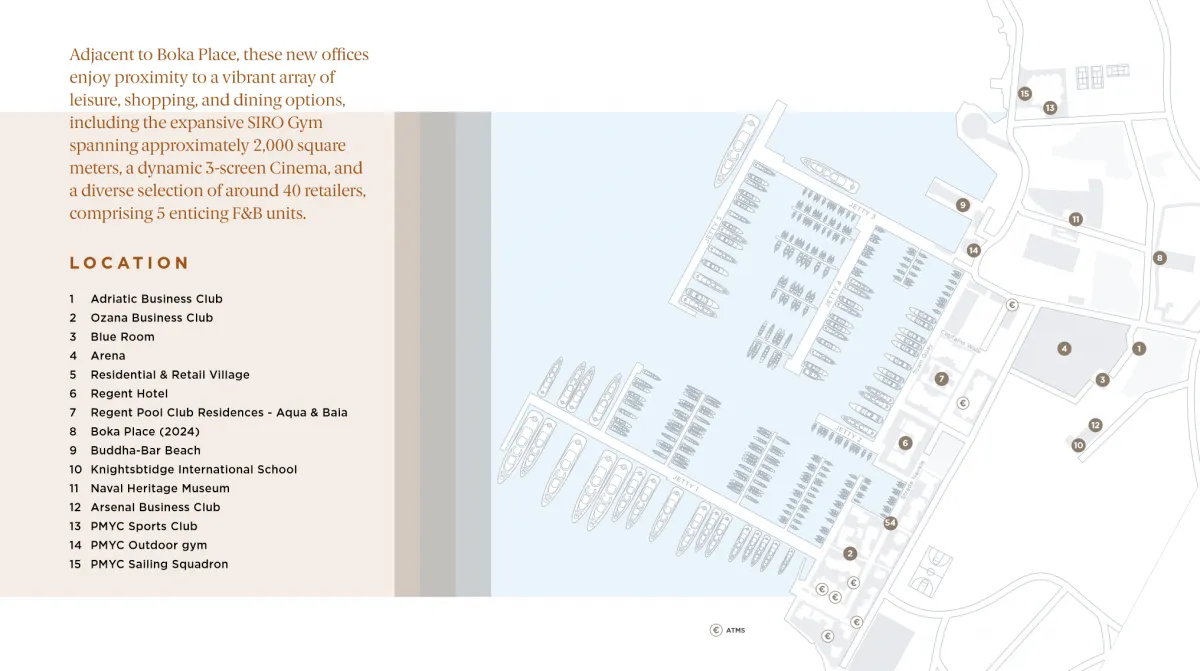 Sale, office space, 179m², Porto Montenegro, Tivat