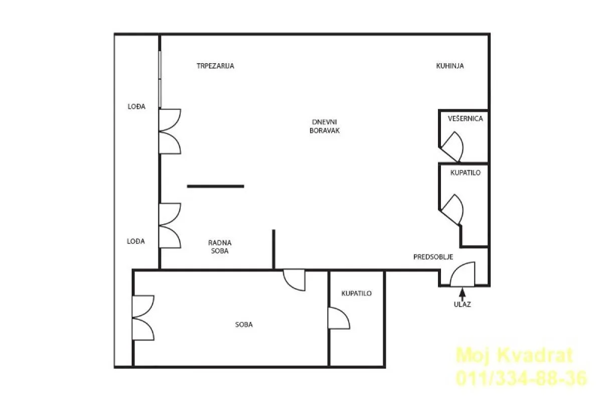 Prodaja, dvosoban stan, 83m², Kalenić Pijaca, Vračar Sve Podlokacije