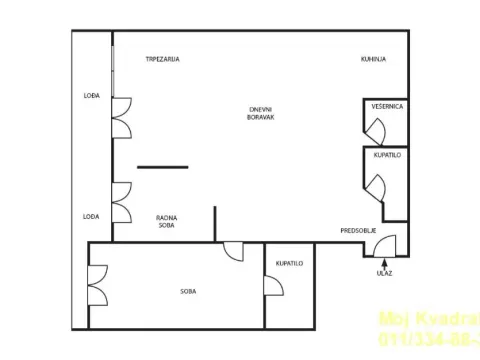 Prodaja, dvosoban stan, 83m², Kalenić Pijaca, Vračar Sve Podlokacije - image 16