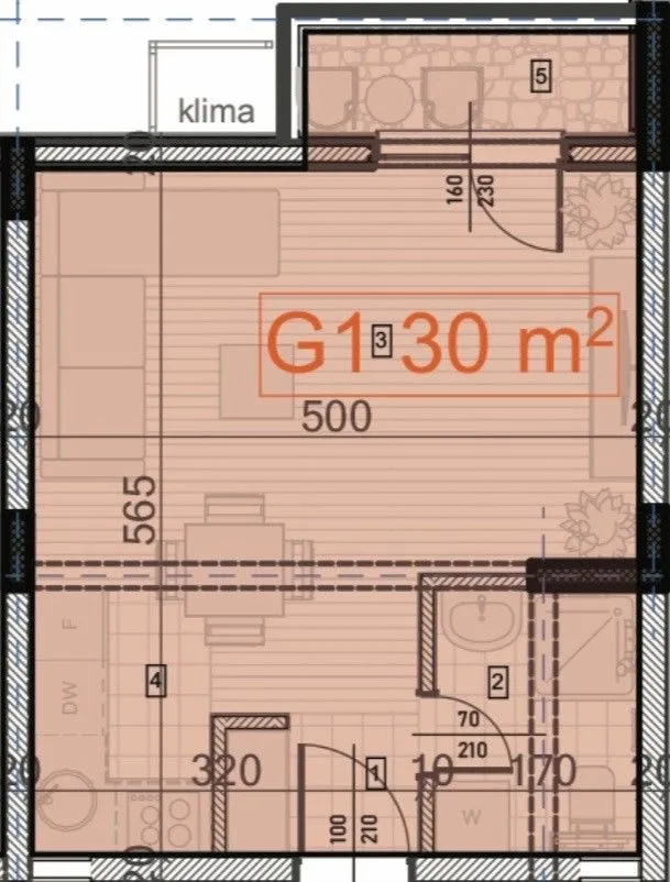 Sale, apartment, 30m², Zabjelo, Podgorica