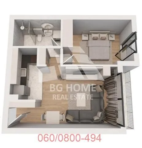 Prodaja, dvosoban stan, 44m², Voždovac Sve Podlokacije, Beograd