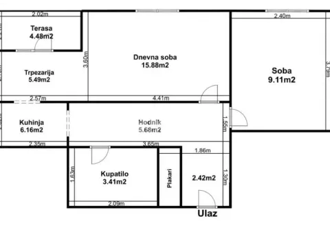 Prodaja, jednosoban stan, 54m², Stari Grad, Beograd - image 13