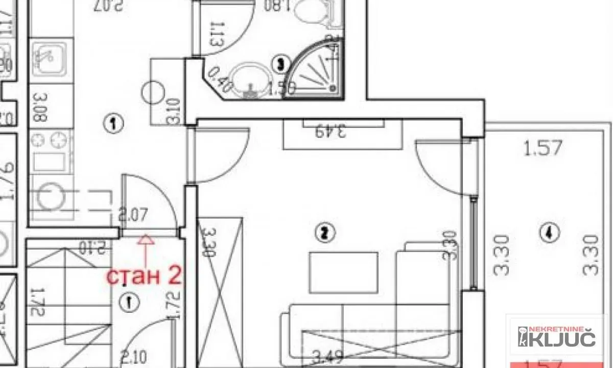 Prodaja, jednosoban stan, 26m², Sremska Kamenica, Petrovaradin