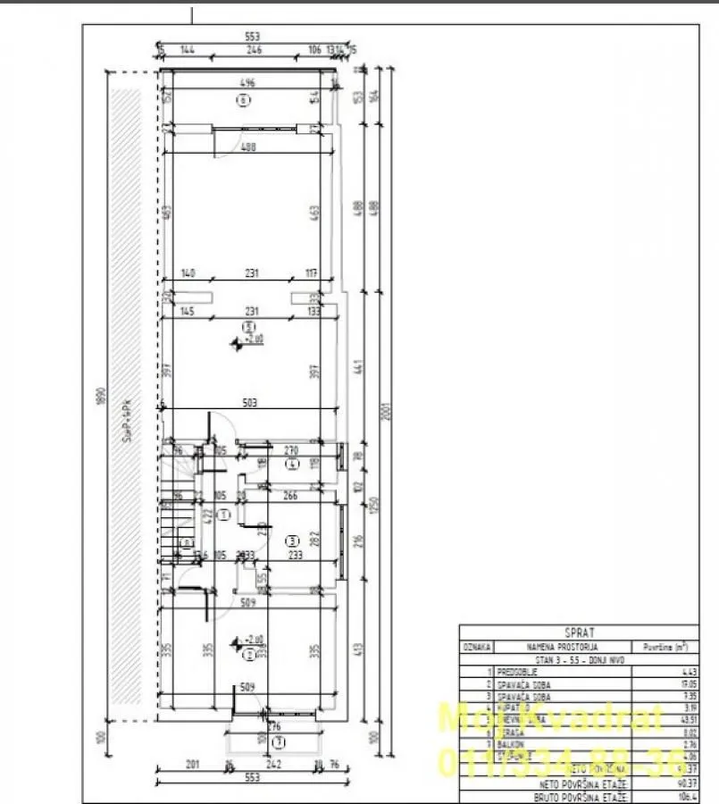 Sale, apartment, 177m², Čukarica, Beograd