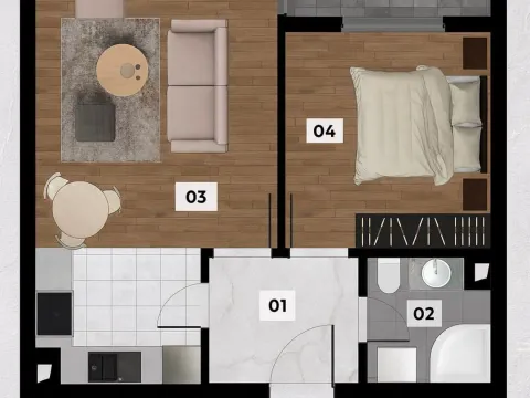 Prodaja, jednosoban stan, 47m², Ilino, Bar - image 2