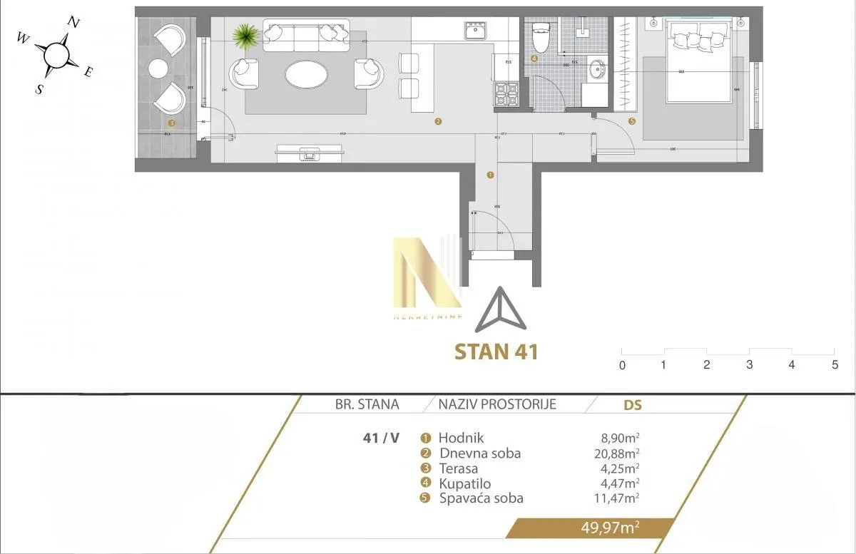 Prodaja, dvosoban stan, 47m², Centar, Zlatibor