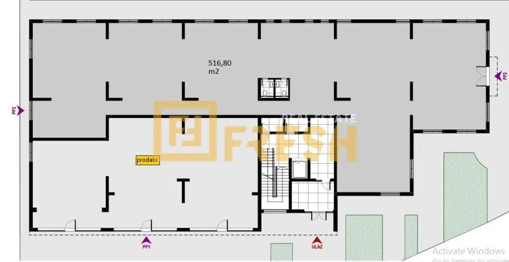Sale, office space, 516m², Zabjelo, Podgorica