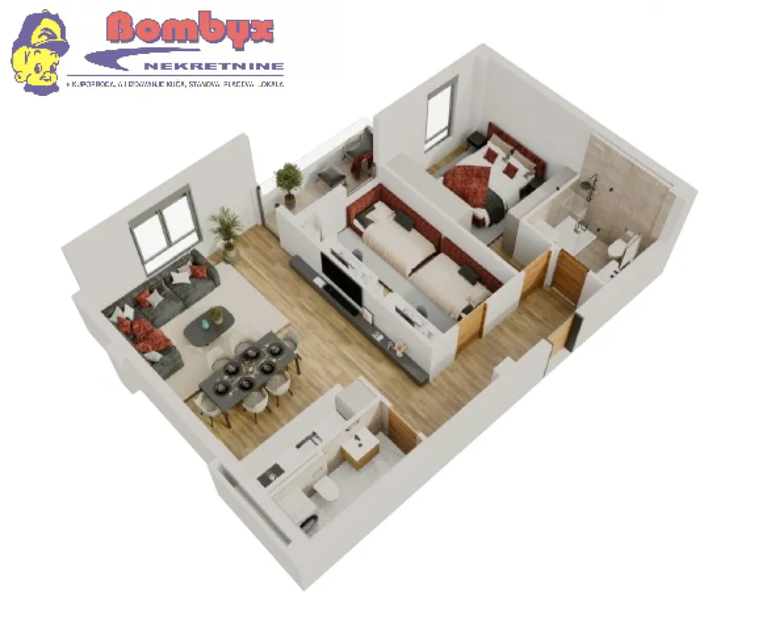 Prodaja, trosoban stan, 69m², Salajka, Novi Sad Sve Podlokacije