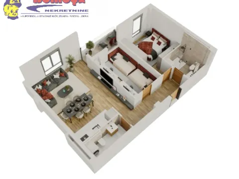 Sale, three bedroom apartment, 69m², Salajka, Novi Sad Sve Podlokacije