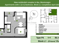 Prodaja, jednosoban stan, 50m², Bar, Crna Gora - image 10