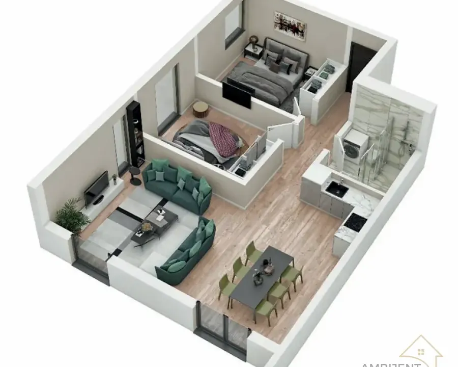 Prodaja, trosoban stan, 68m², Centar Sve Podlokacije, Beograd