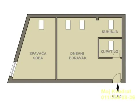 Prodaja, jednosoban stan, 44m², Skadarlija, Beograd - image 9