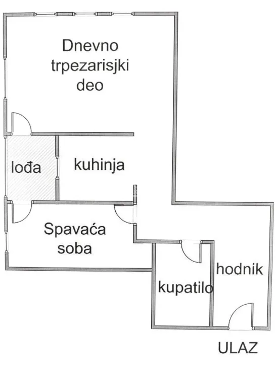 Prodaja, jednosoban stan, 43m², Ledine, Beograd