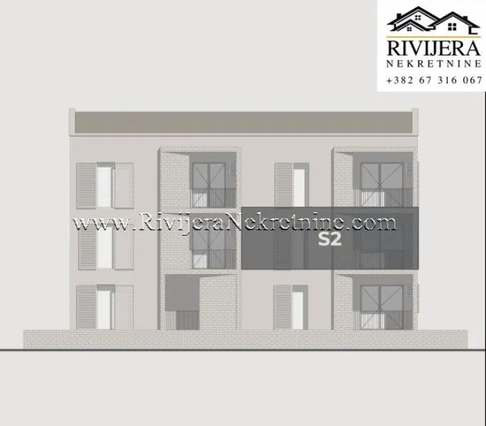Prodaja, jednosoban stan, 48m², Tivat, Crna Gora
