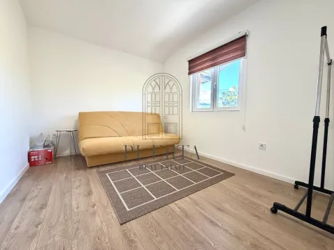 Manja soba sa žutim kaučem, tepihom i prozorom. - image 10