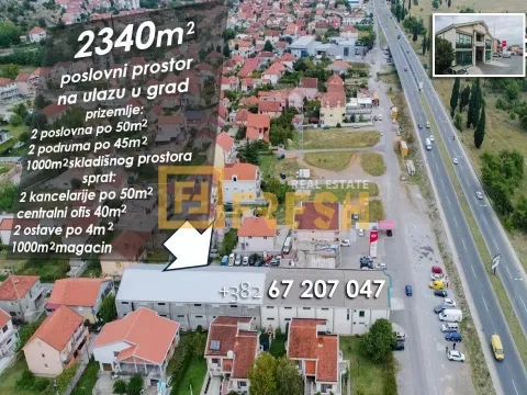 Prodaja, poslovni prostor, 2340m², Zabjelo, Podgorica