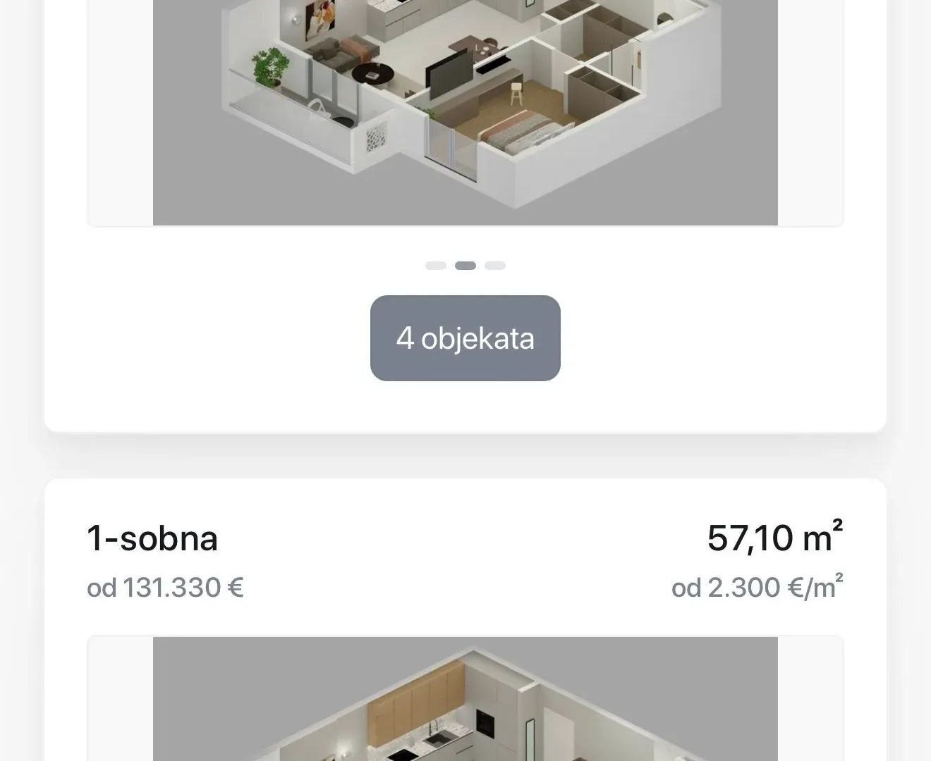 Sale, one bedroom apartment, 57m², Bjeliši, Bar