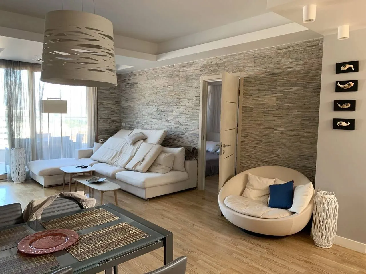 Rent, one bedroom apartment, 80m², Rozino, Budva