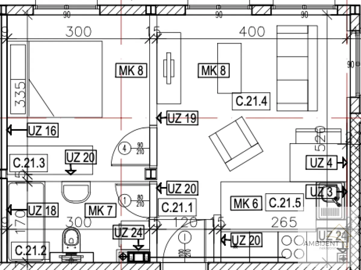 Prodaja, jednosoban stan, 35m², Novi Banovci, Stara Pazova