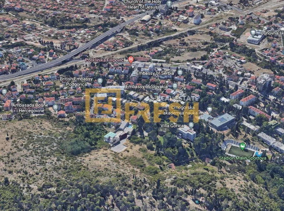 Prodaja, plac, 1300m², Gorica C, Podgorica