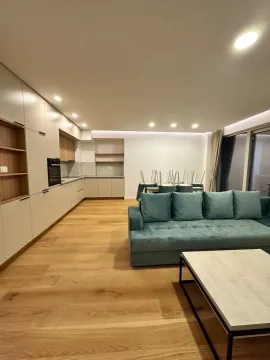 Spacious bright living room connected with the kitchen and dining area. - image 3