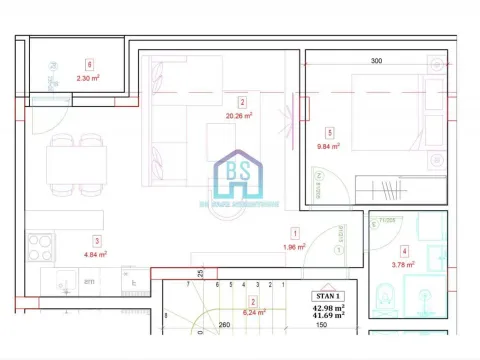 Sale, one bedroom apartment, 41m², Adice, Novi Sad Sve Podlokacije - image 2
