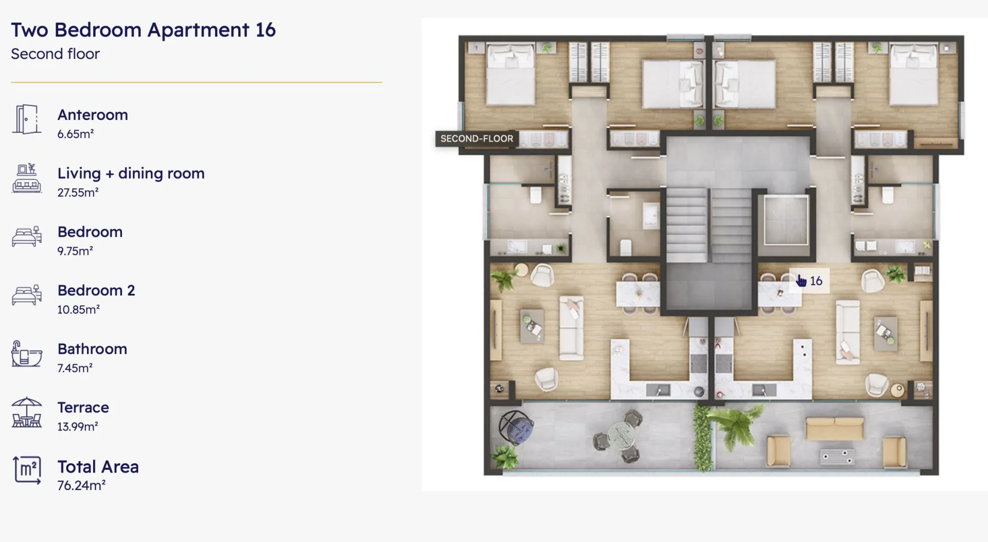 Sale, apartment, 76m², Ulcinj, Crna Gora