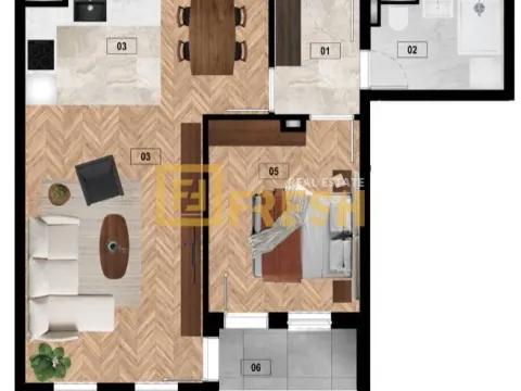 Prodaja, jednosoban stan, 53m², Zabjelo, Podgorica - image 7