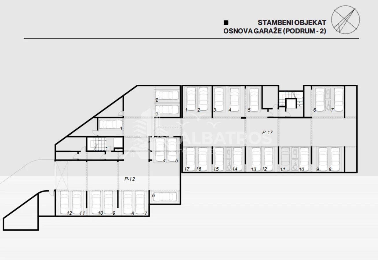 Prodaja, dvosoban stan, 64m², Šušanj, Bar