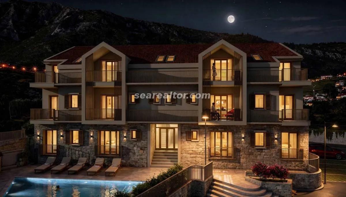 Prodaja, jednosoban stan, 59m², Risan, Kotor