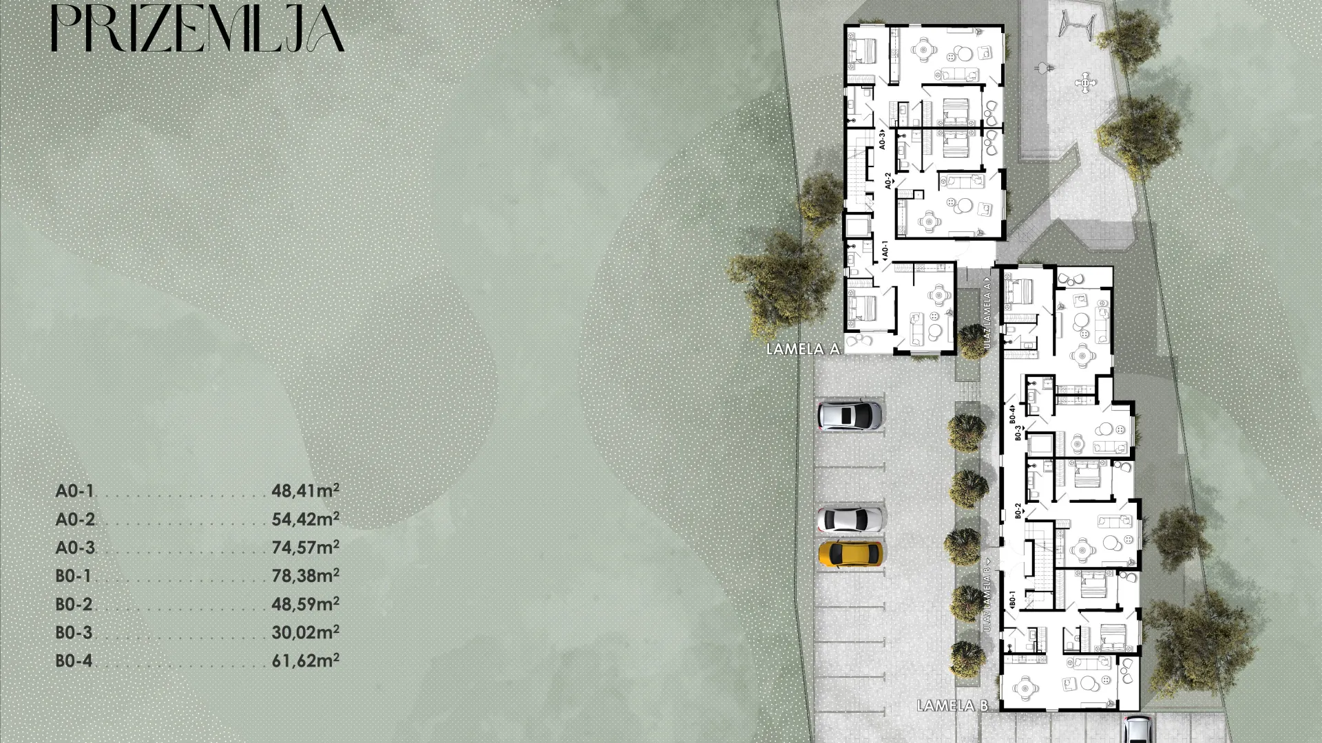 Prodaja, jednosoban stan, 58m², Radanovići, Kotor