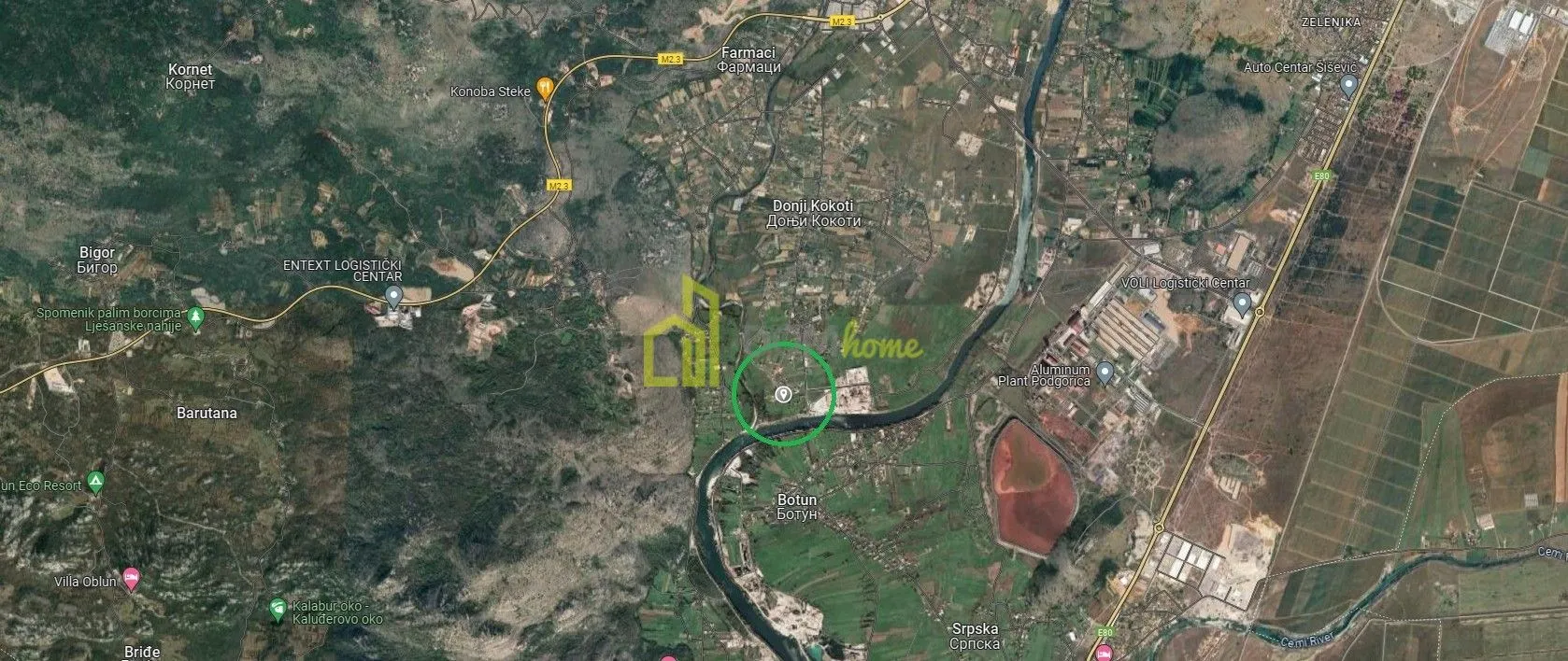 Prodaja, plac, 1000m², Donji Kokoti, Podgorica