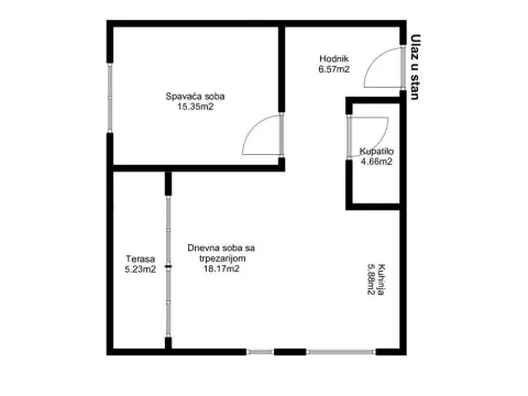 Sale, two bedroom apartment, 55m², Zemun Sve Podlokacije, Beograd - image 7